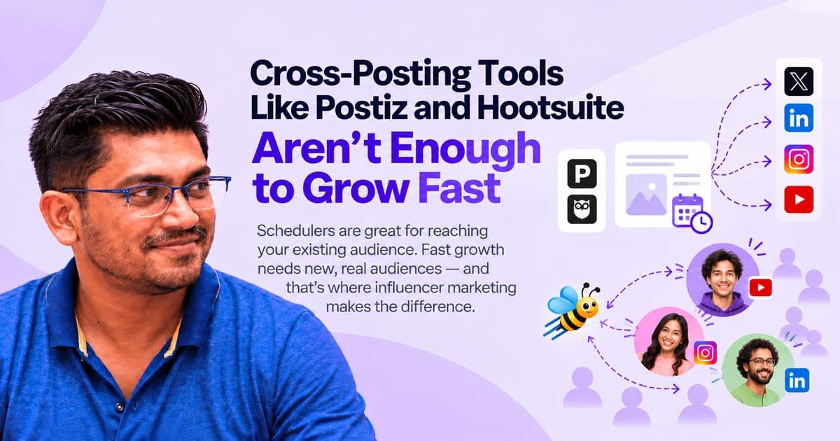 Why Cross-Posting Tools Like Postiz and Hootsuite Aren't Enough to Grow Fast